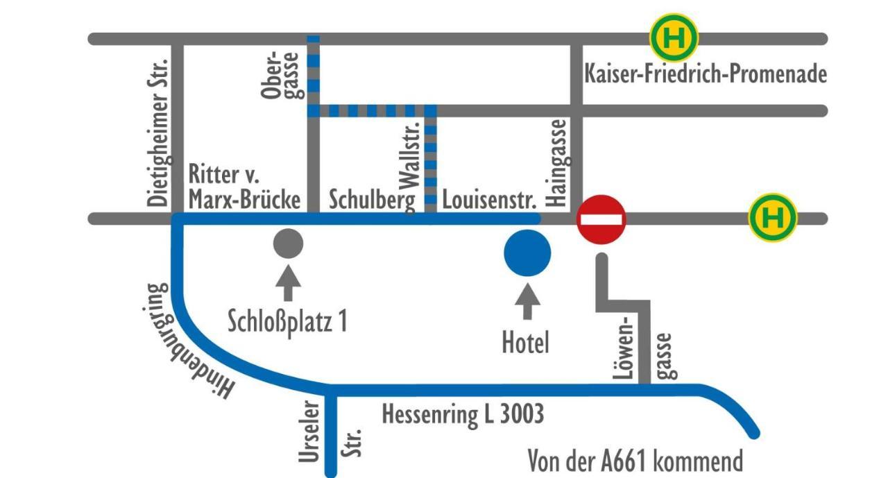 Hotel Am Schloss Darmstaedter Hof Bad Homburg vor der Höhe Exterior foto